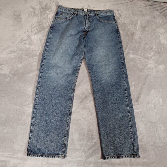 Vintage Lucky Brand Slim Fit Denim Jeans Mens 38 (Fits 36x32) Made In USA - Picture 1 of 11
